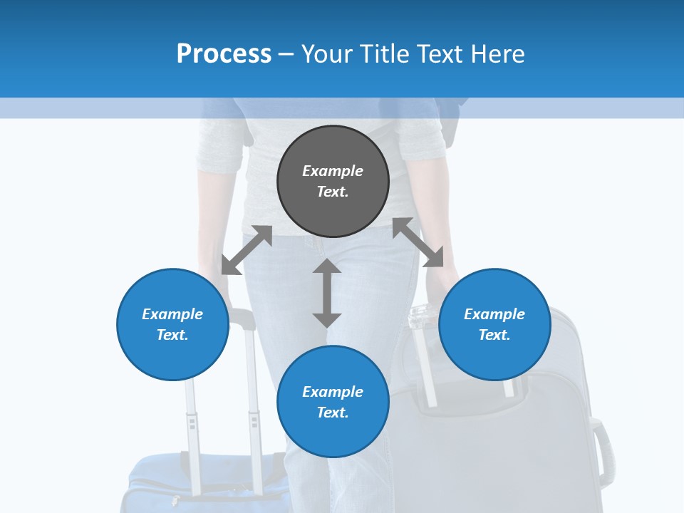 Tourist Travelling Lady PowerPoint Template