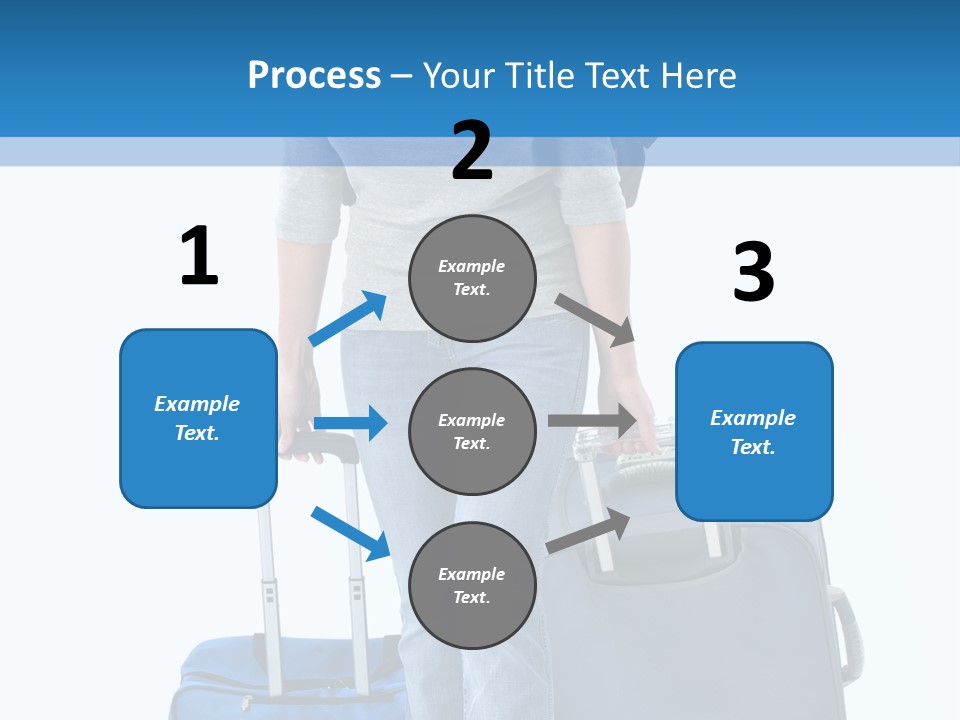 Tourist Travelling Lady PowerPoint Template