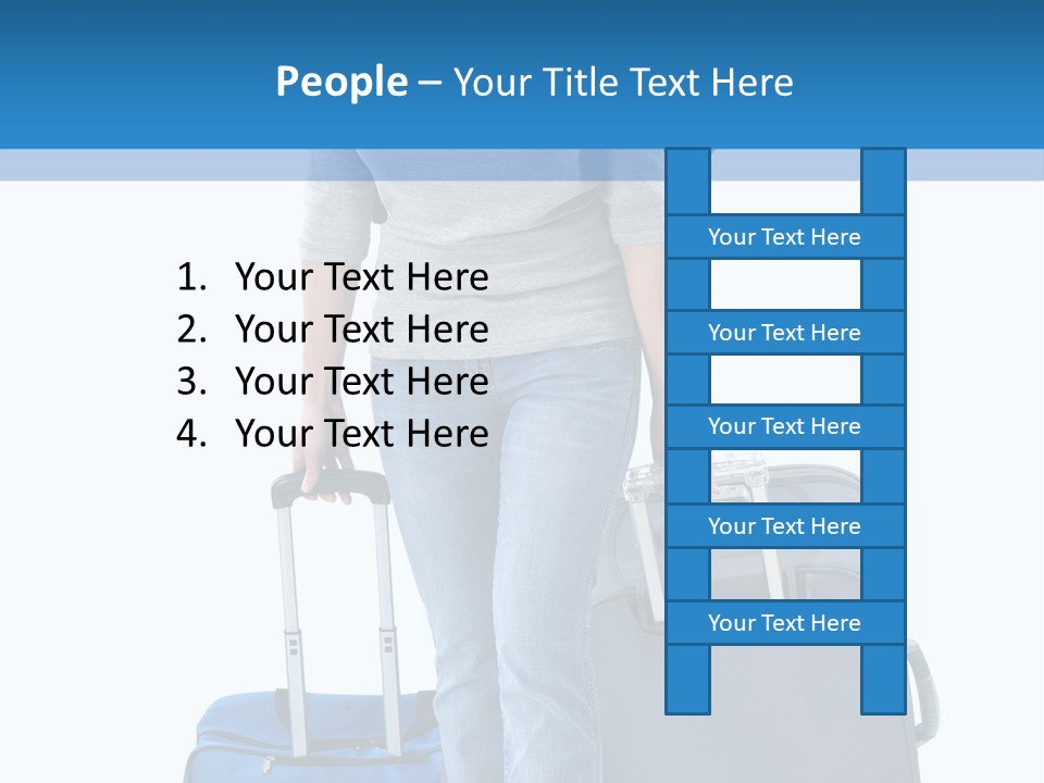 Tourist Travelling Lady PowerPoint Template