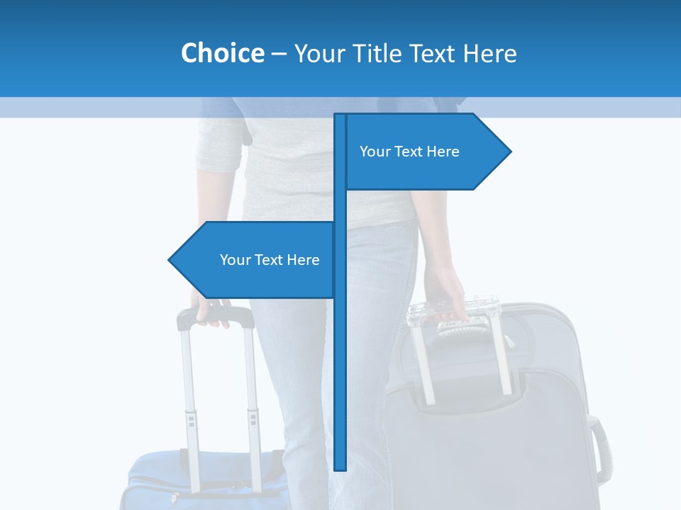 Tourist Travelling Lady PowerPoint Template