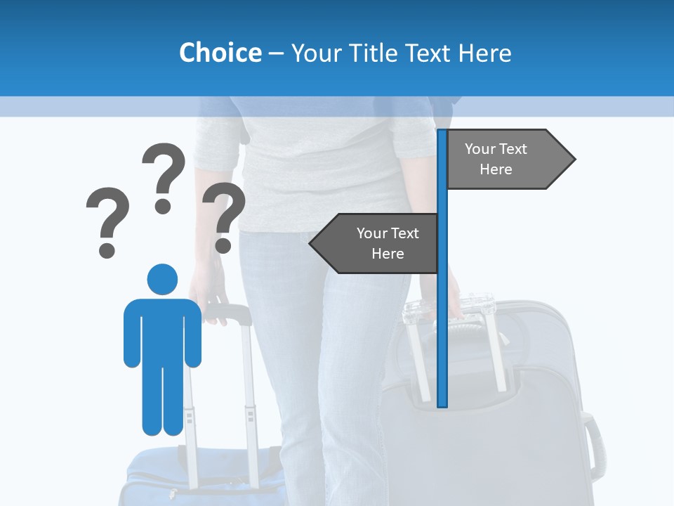 Tourist Travelling Lady PowerPoint Template