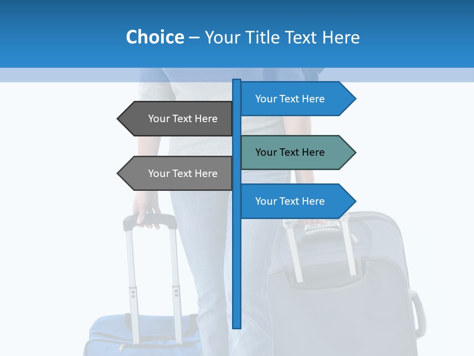 Tourist Travelling Lady PowerPoint Template