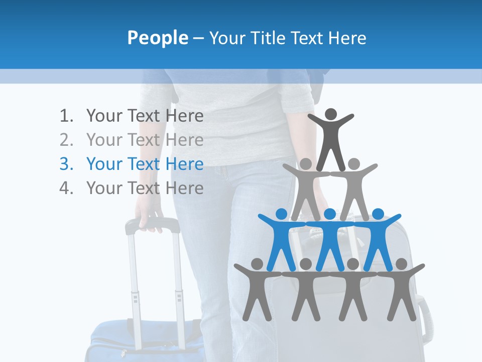 Tourist Travelling Lady PowerPoint Template