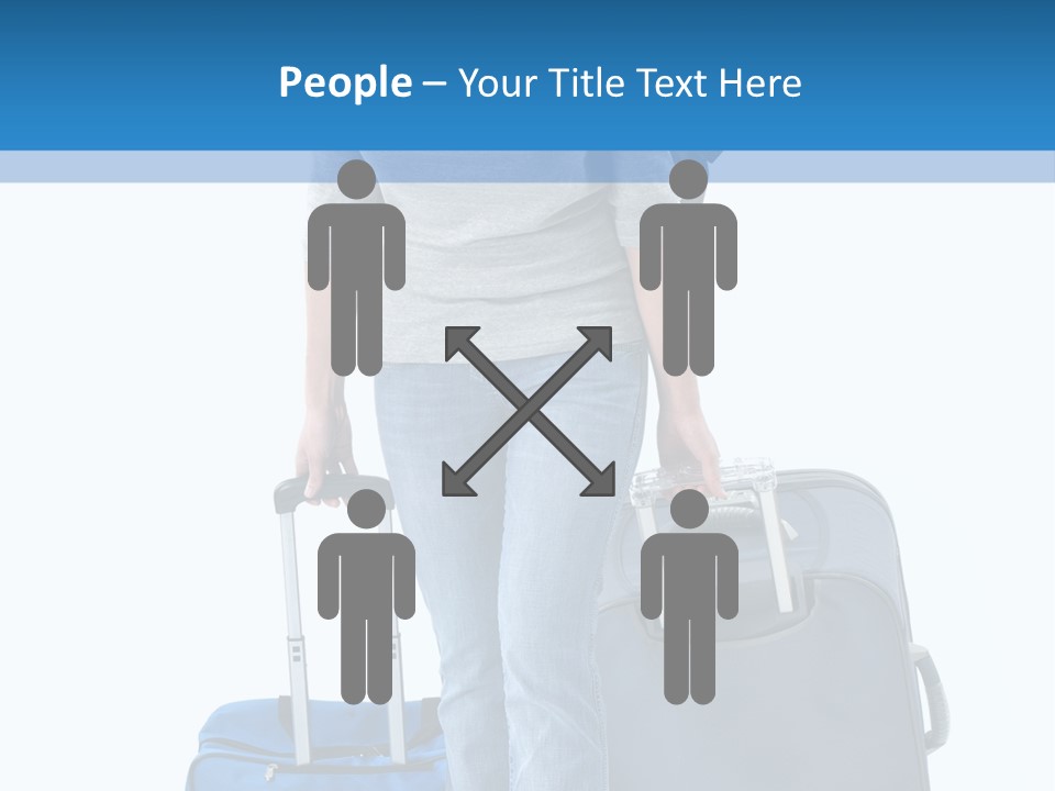 Tourist Travelling Lady PowerPoint Template