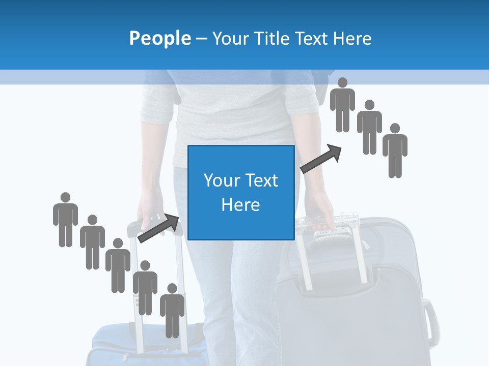 Tourist Travelling Lady PowerPoint Template