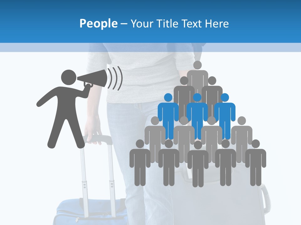 Tourist Travelling Lady PowerPoint Template