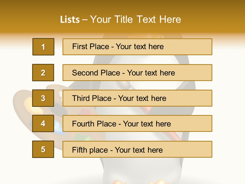 Paint Artist Painter PowerPoint Template