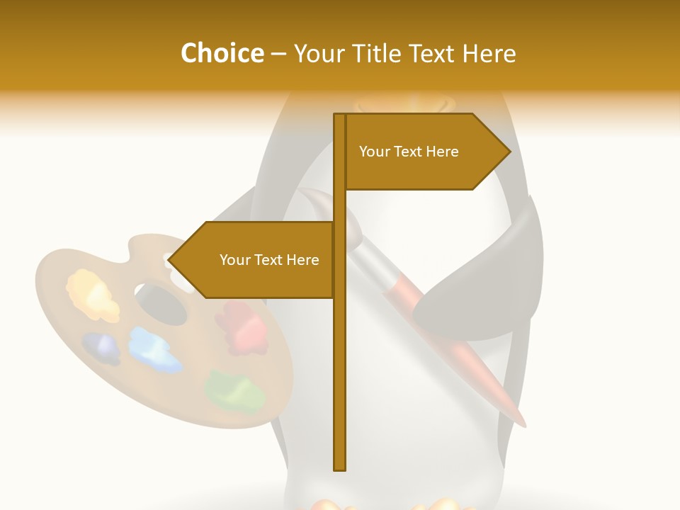 Paint Artist Painter PowerPoint Template