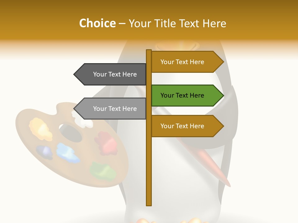 Paint Artist Painter PowerPoint Template