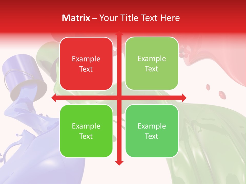 Colored Rainbow Red PowerPoint Template