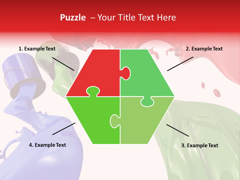 Colored Rainbow Red PowerPoint Template