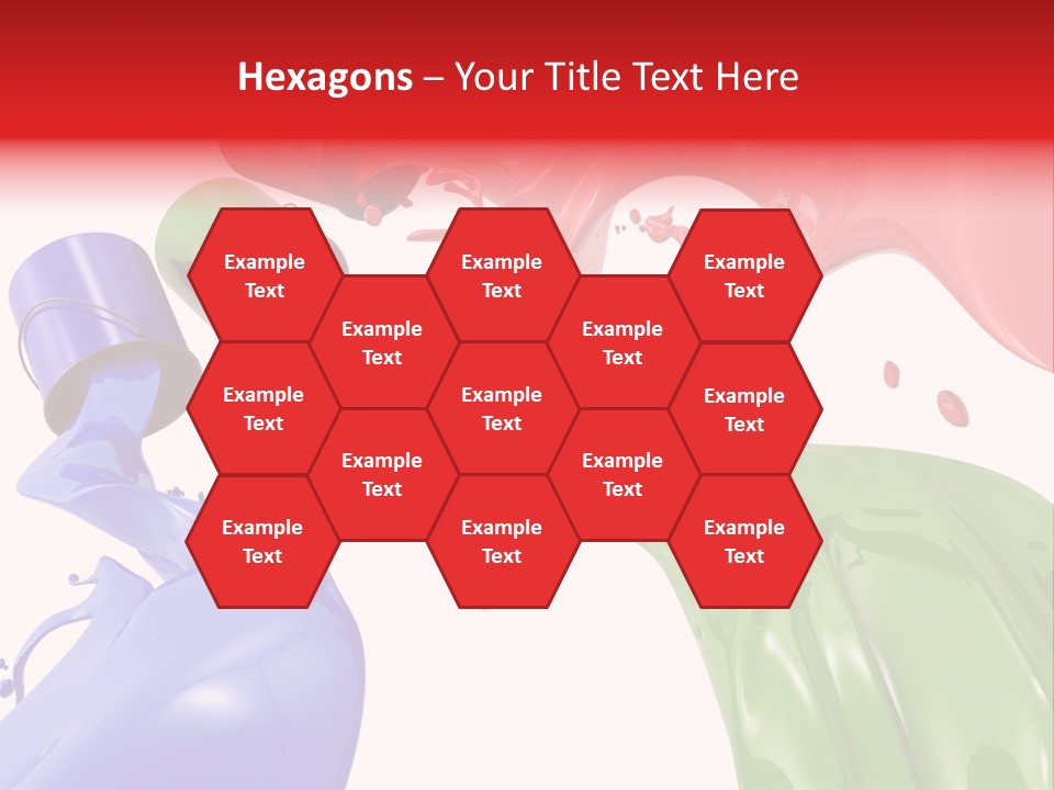 Colored Rainbow Red PowerPoint Template