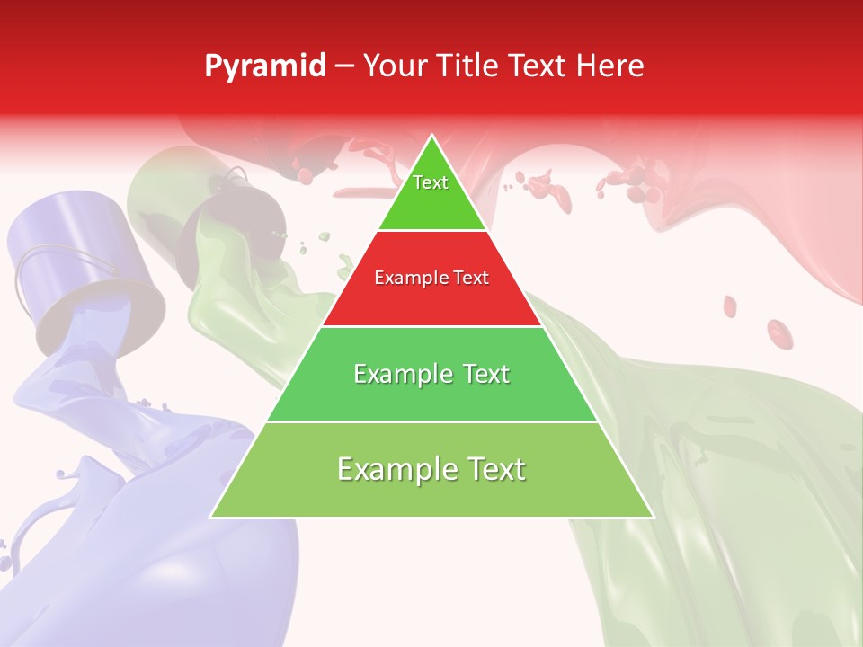 Colored Rainbow Red PowerPoint Template