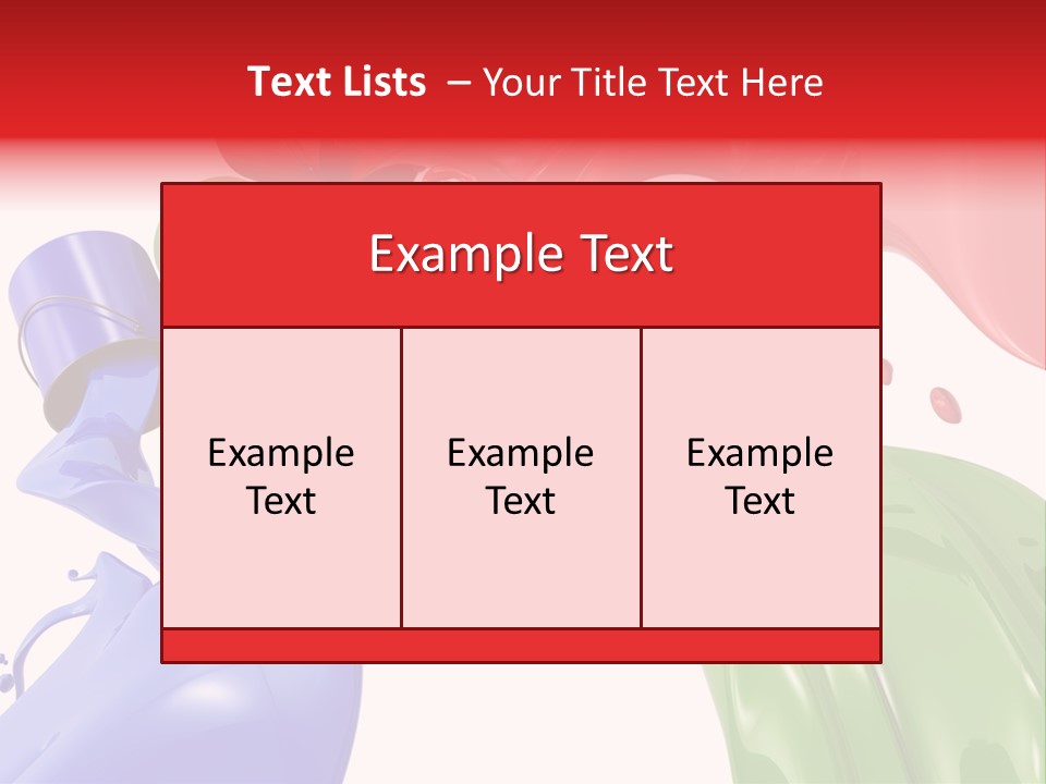 Colored Rainbow Red PowerPoint Template