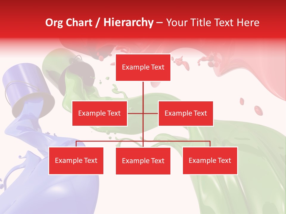 Colored Rainbow Red PowerPoint Template