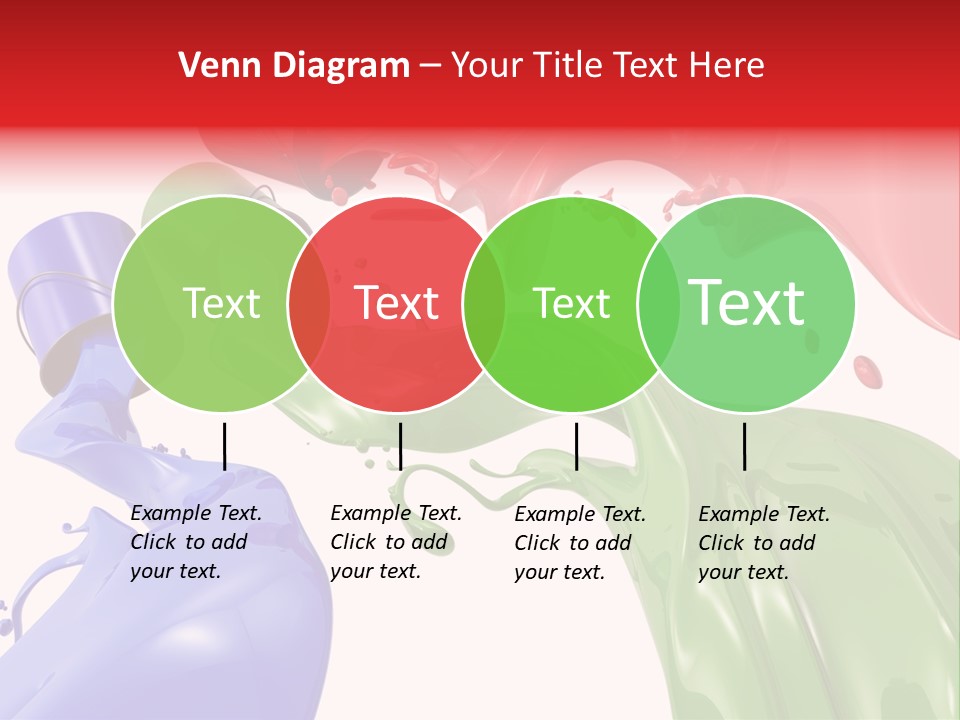 Colored Rainbow Red PowerPoint Template