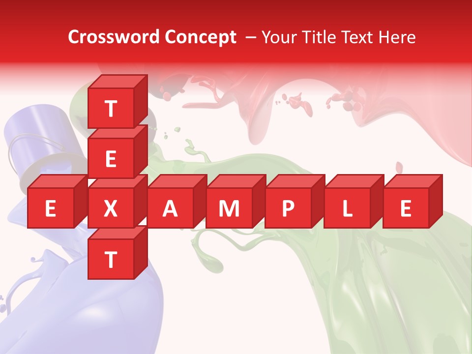 Colored Rainbow Red PowerPoint Template