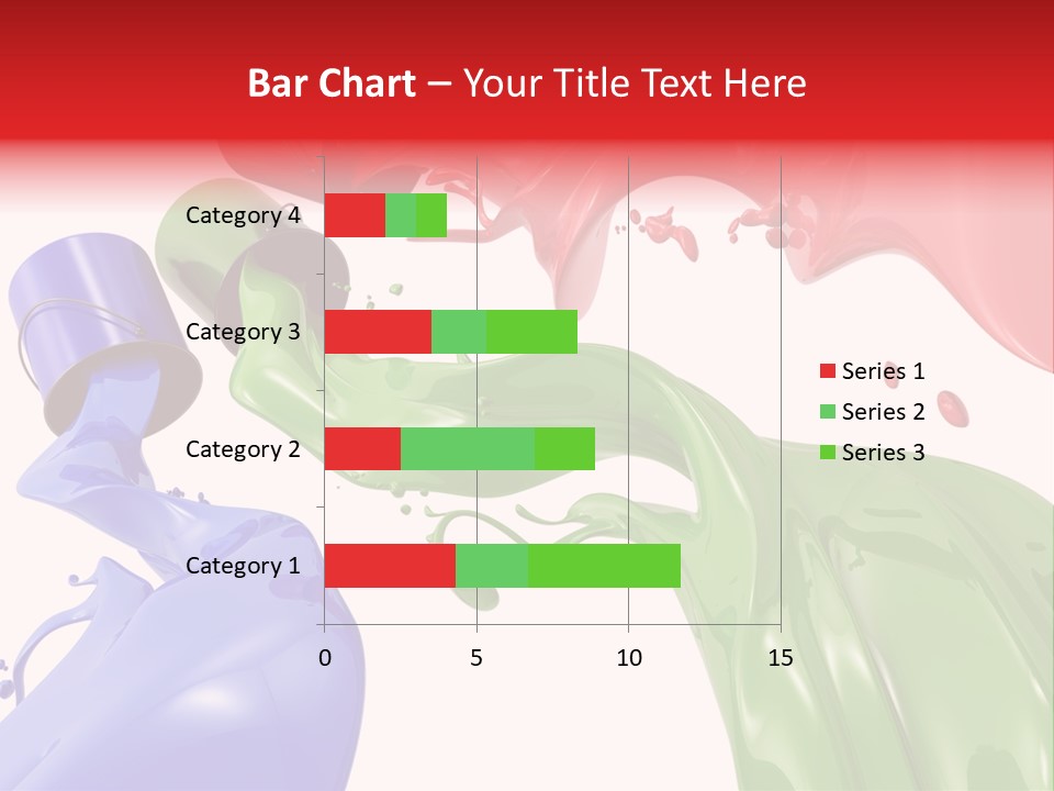 Colored Rainbow Red PowerPoint Template