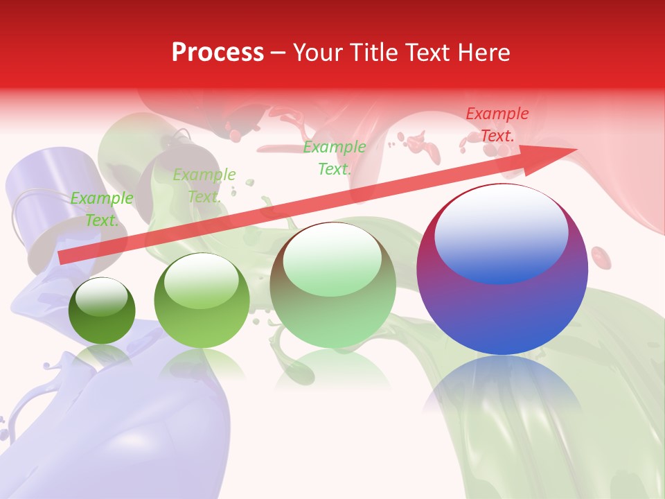 Colored Rainbow Red PowerPoint Template