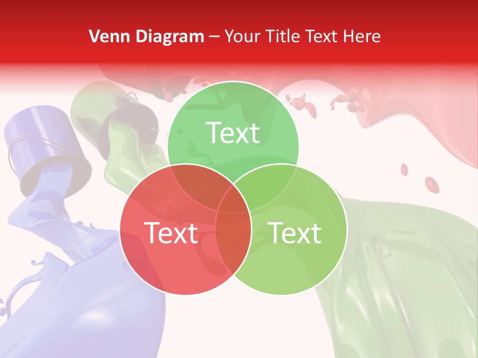 Colored Rainbow Red PowerPoint Template