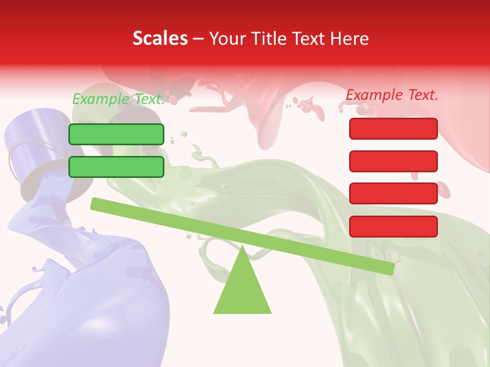 Colored Rainbow Red PowerPoint Template