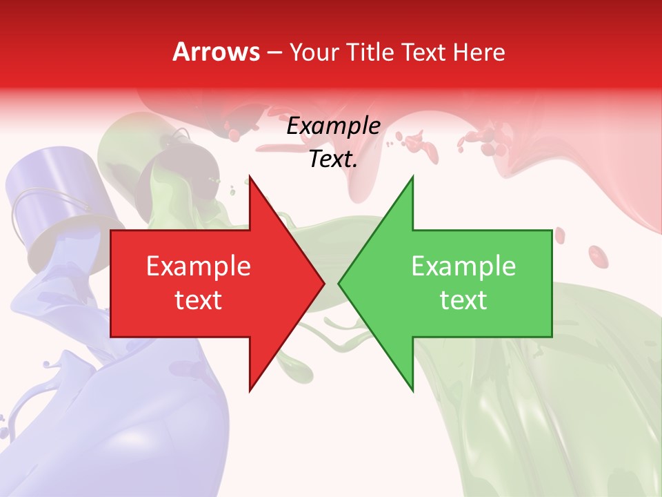 Colored Rainbow Red PowerPoint Template