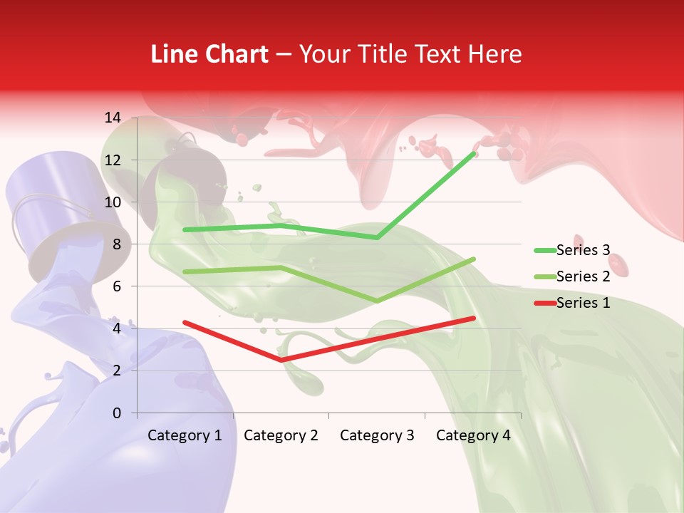 Colored Rainbow Red PowerPoint Template