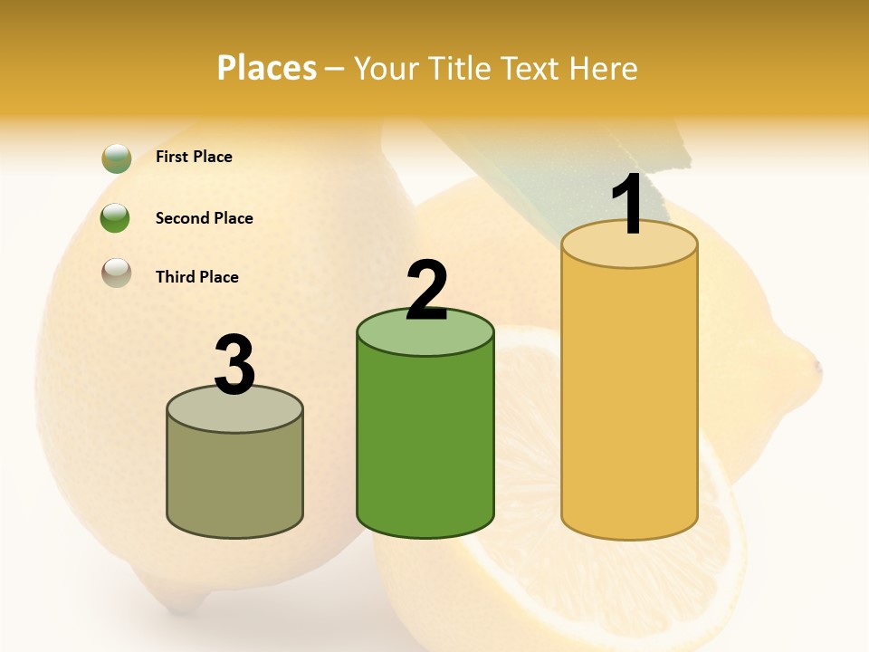 Yellow Isolated Healthy PowerPoint Template