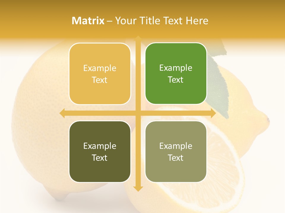 Yellow Isolated Healthy PowerPoint Template