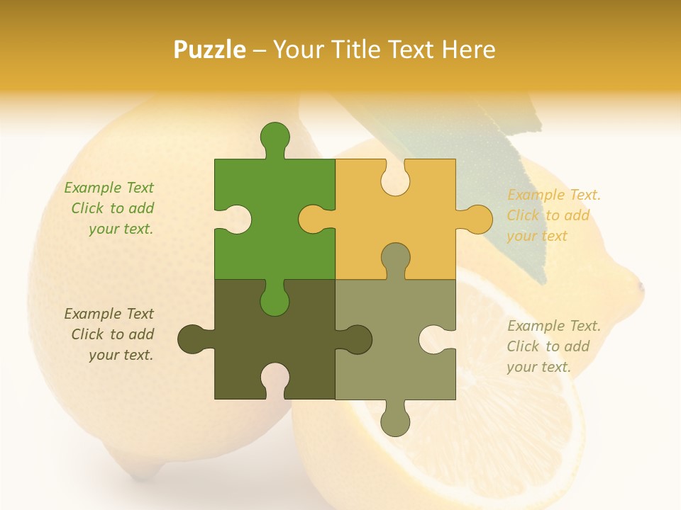 Yellow Isolated Healthy PowerPoint Template