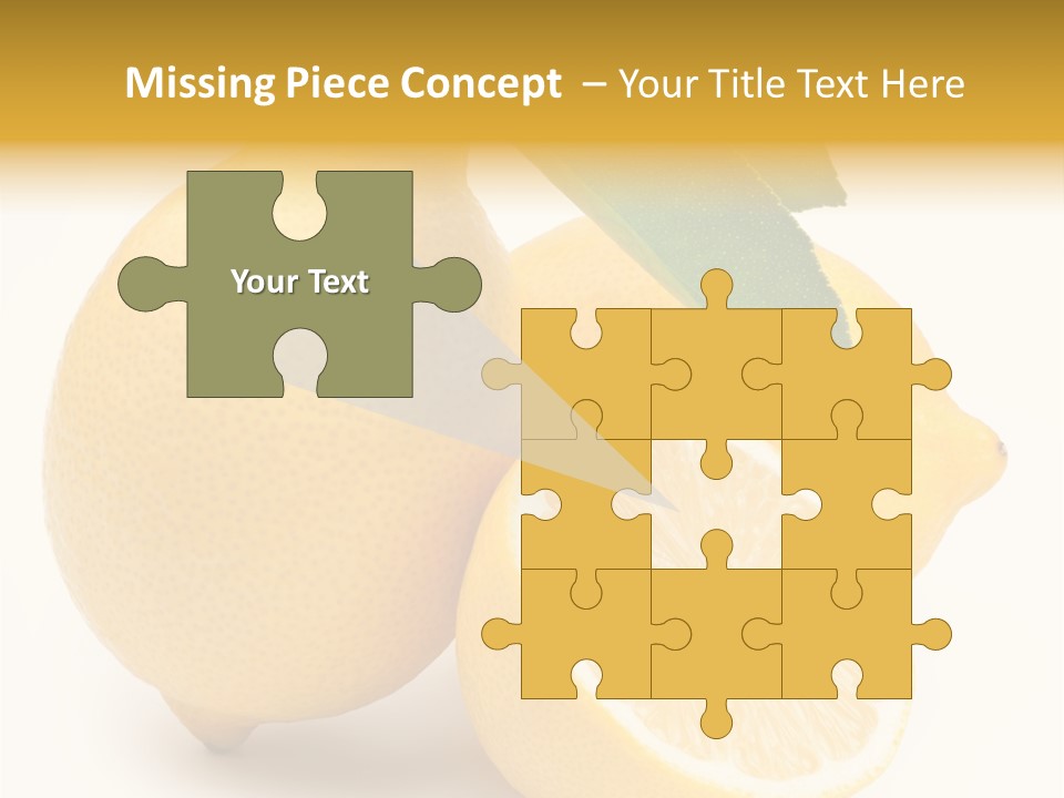 Yellow Isolated Healthy PowerPoint Template