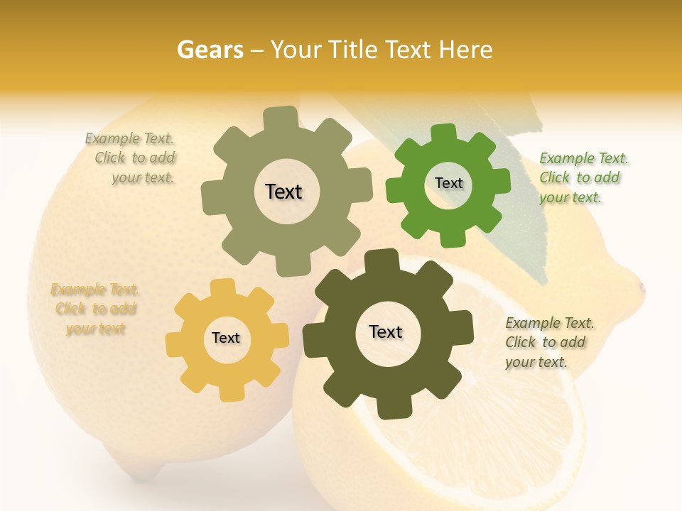 Yellow Isolated Healthy PowerPoint Template