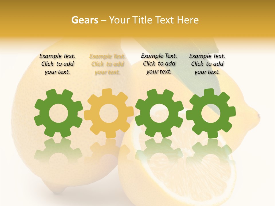 Yellow Isolated Healthy PowerPoint Template
