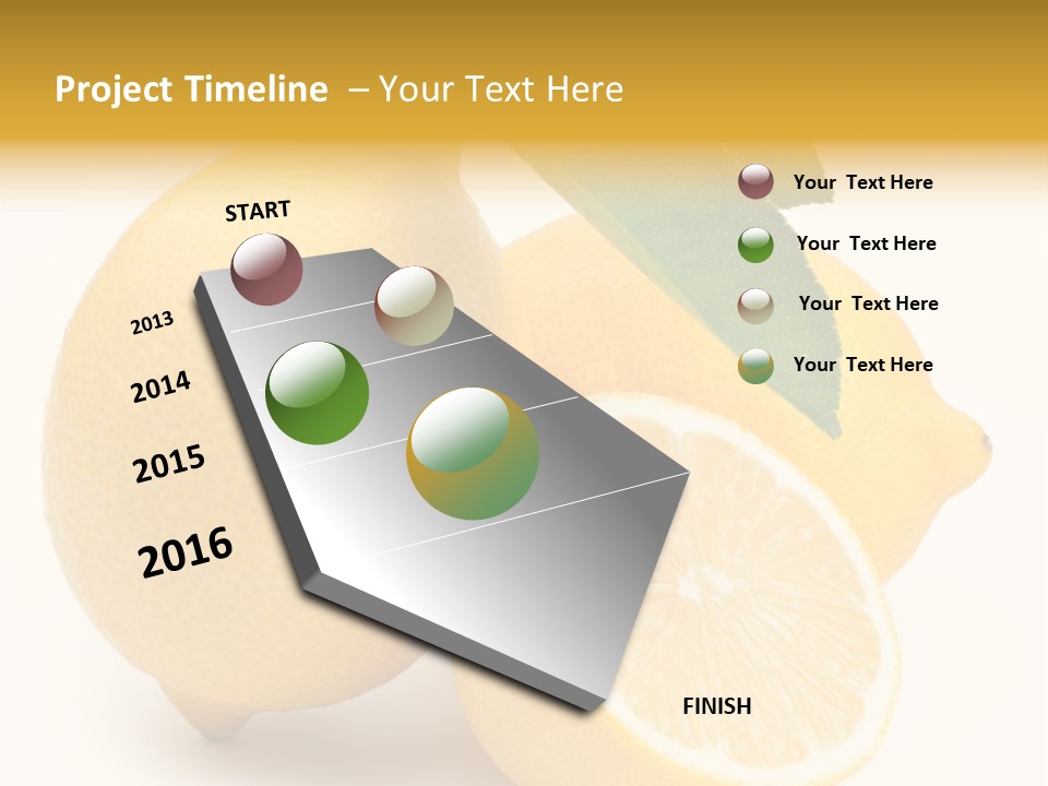 Yellow Isolated Healthy PowerPoint Template