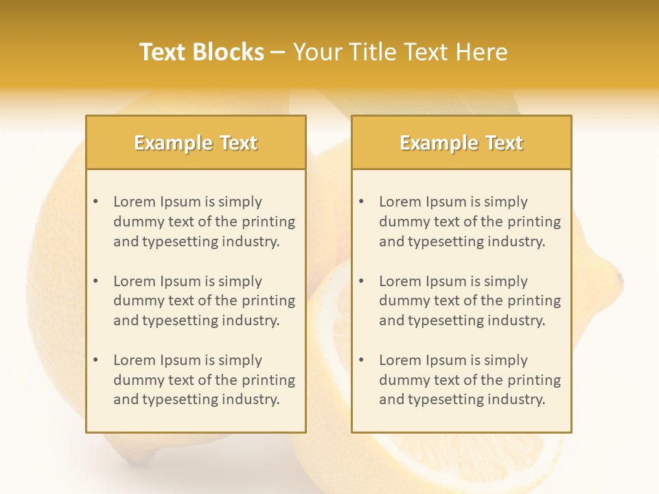 Yellow Isolated Healthy PowerPoint Template
