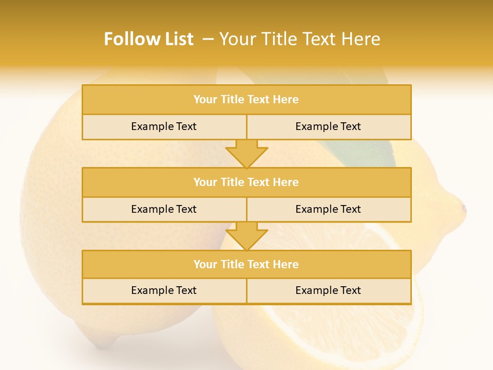 Yellow Isolated Healthy PowerPoint Template