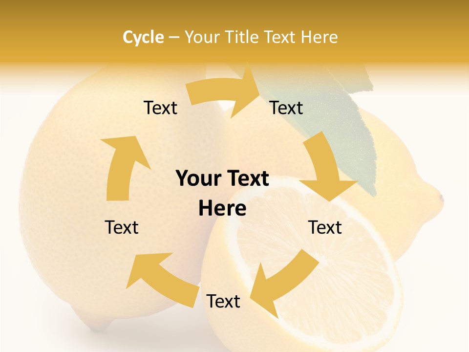 Yellow Isolated Healthy PowerPoint Template