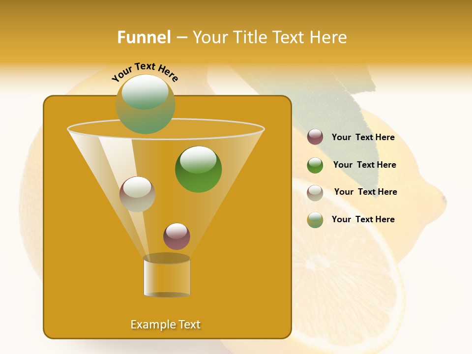 Yellow Isolated Healthy PowerPoint Template