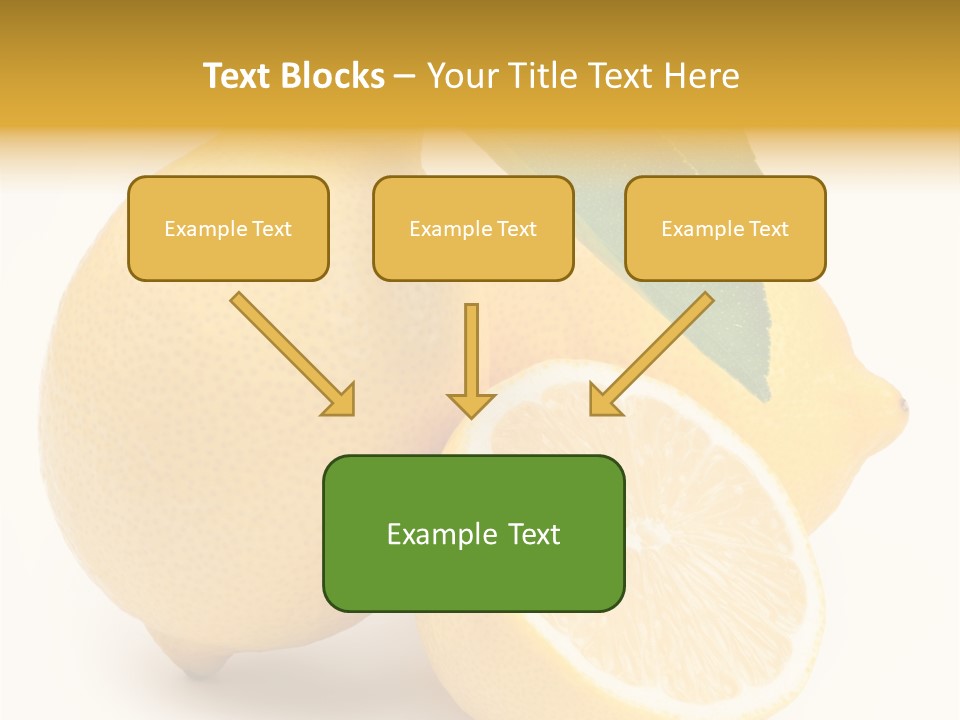 Yellow Isolated Healthy PowerPoint Template