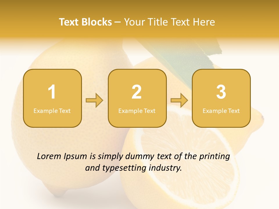 Yellow Isolated Healthy PowerPoint Template