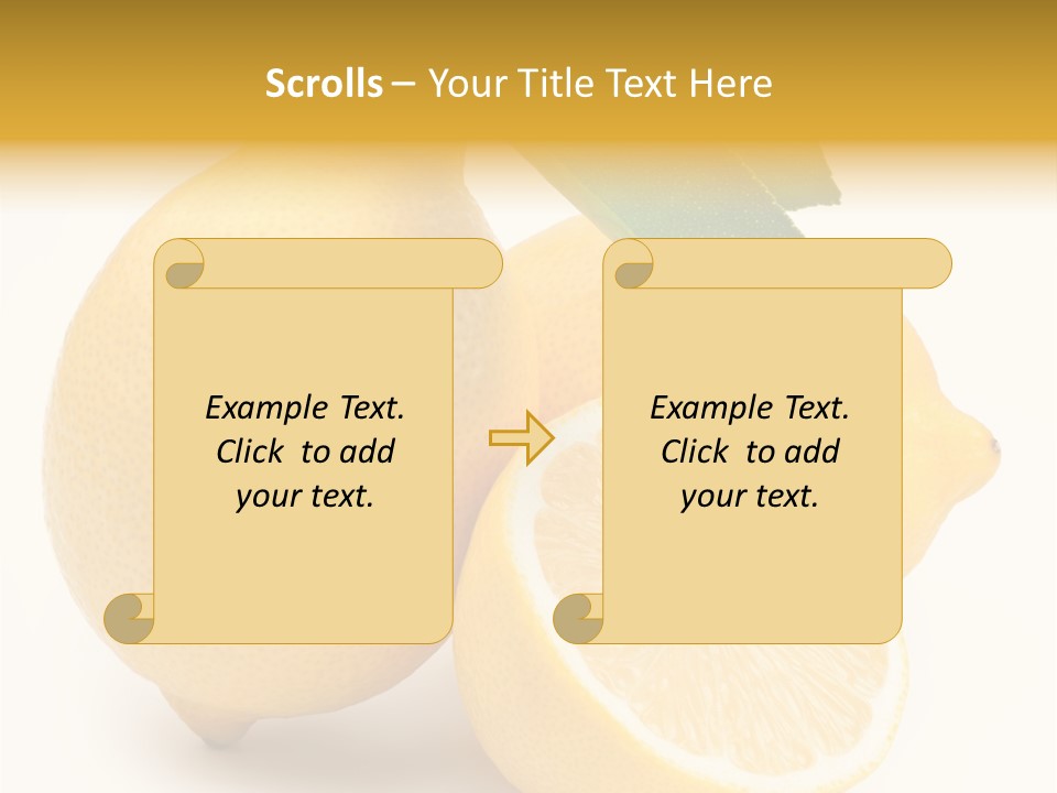 Yellow Isolated Healthy PowerPoint Template