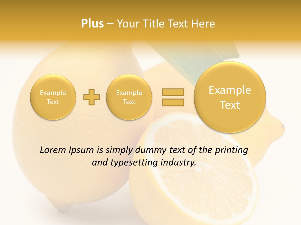 Yellow Isolated Healthy PowerPoint Template