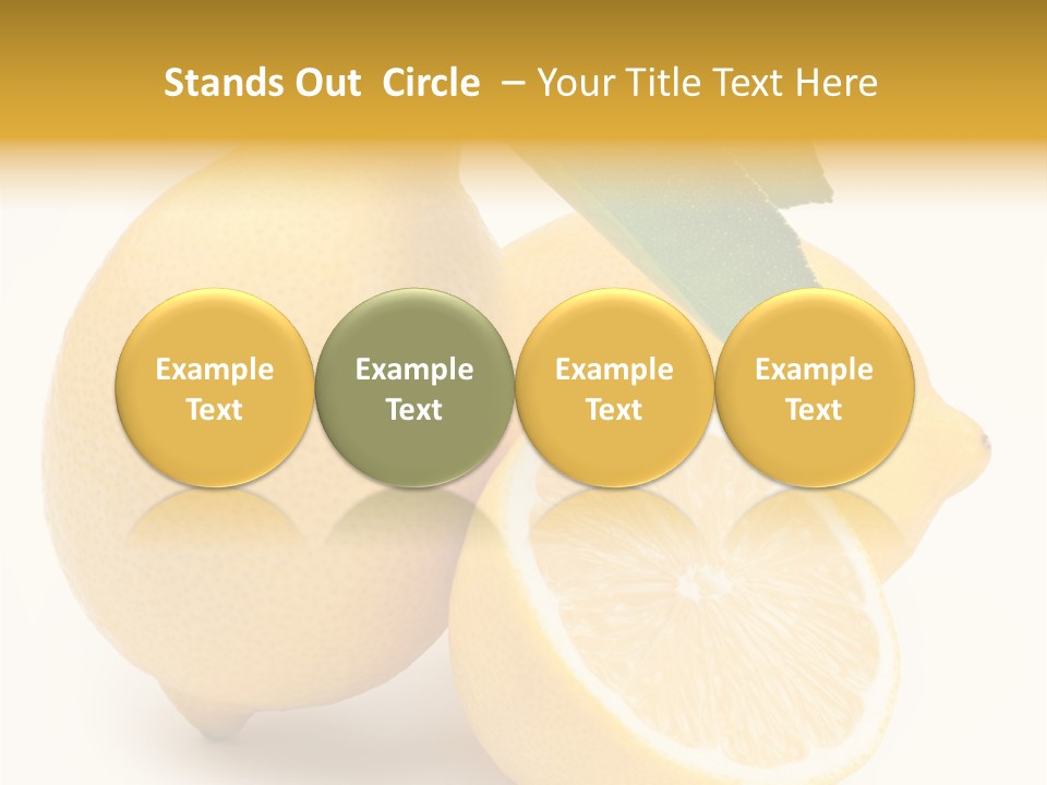 Yellow Isolated Healthy PowerPoint Template
