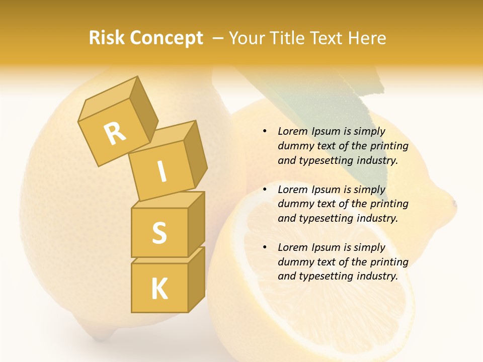 Yellow Isolated Healthy PowerPoint Template