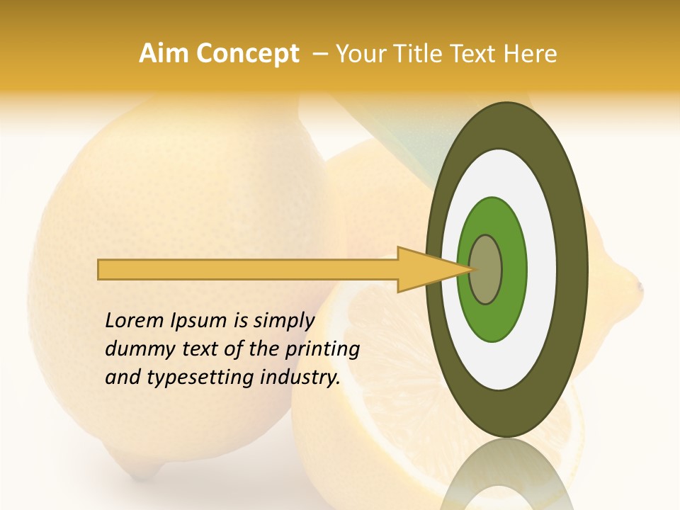 Yellow Isolated Healthy PowerPoint Template