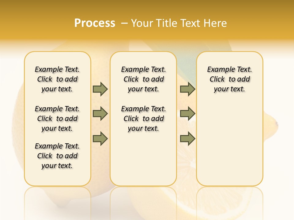 Yellow Isolated Healthy PowerPoint Template