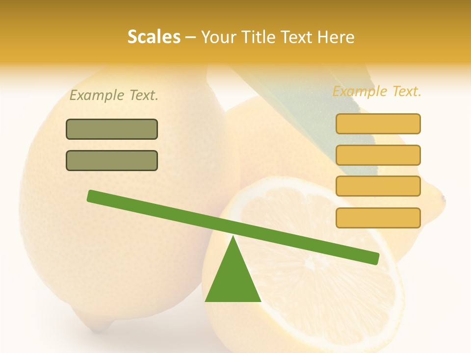 Yellow Isolated Healthy PowerPoint Template