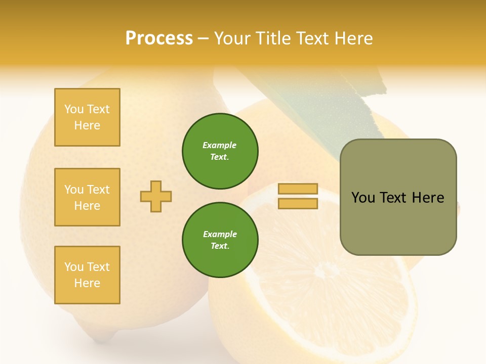 Yellow Isolated Healthy PowerPoint Template
