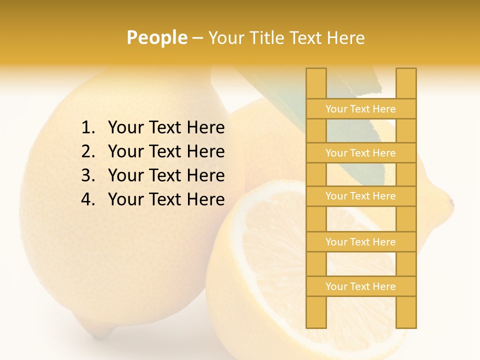 Yellow Isolated Healthy PowerPoint Template