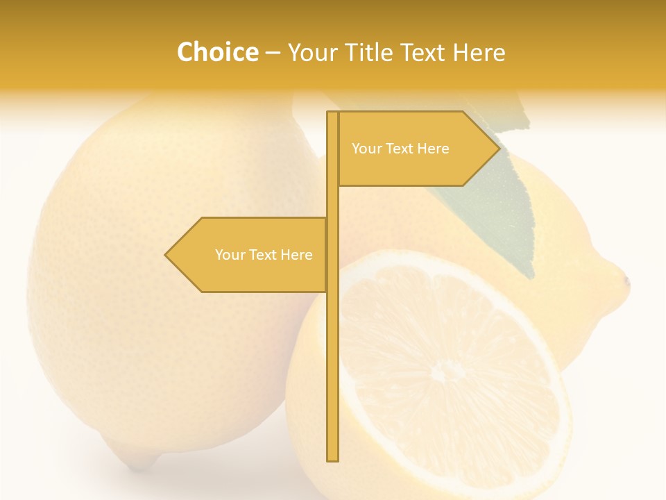 Yellow Isolated Healthy PowerPoint Template